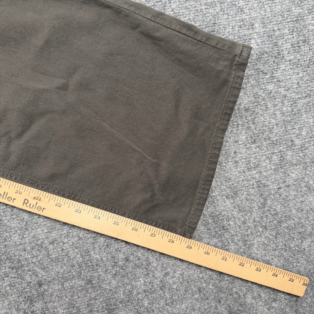 American Eagle Wide Leg Pants Womens 6 Brown Stretch High Rise Utility Trousers - Picture 6 of 9